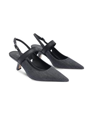 Black denim slingback VIC MATIE' | 1E1118DGA06E960155